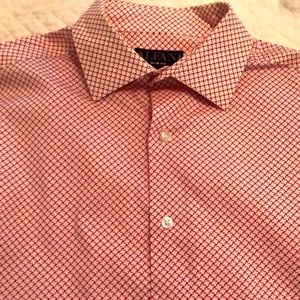 Mens small Alfani slim fit dress shirt unique pattern perfect for the holidays.